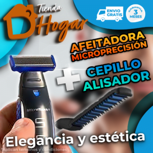 Afeitadora Micropresición + Cepillo Peine Alisador.