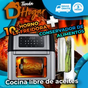 Freidora de Aire 10L + Conservador de Alimentos