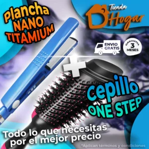 Combo Plancha + Peine+ Cepillo One step 3 EN 1
