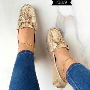 Mocasines + bolso 100% cuero